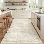 4x8 Rug Non Slip,Washable Hallway Runner Rug,Beige - Image 5