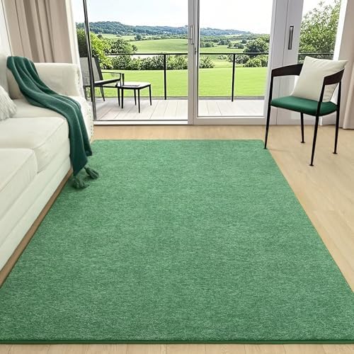AROGAN 6x9 Area Rugs for Living Room Non Slip Dorm Bedroom Rug, Matte Green - Image 2