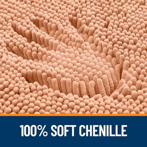 OLANLY Large Bathroom Rugs 59x35, Extra Soft Absorbent Chenille Bath Rugs - Image 3