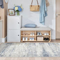 2x5 Rug Runners for Hallways Non Slip,Kitchen Rugs,Blue by Restydon