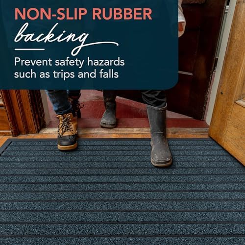 ubdyo Extra Durable Door Mat Outside Entrance (47" x 32", Bright Blue) - Image 5