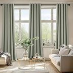 MIULEE Blackout Curtains for Bedroom 2 Panels 40 x 96 Inch Long Sage Green - Image 6