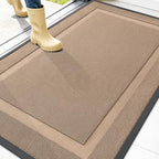 OLANLY Front Door Mat Outside 47x32, All-Season Heavy-Duty Rubber Doormat by OLANLY