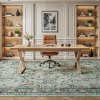 5x7 Area Rugs for Living Room Bedroom, Washable Non-Slip Rug, Sage Green - Image 6