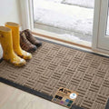 GORILLA GRIP WeatherMAX Door Mat, Indoor Outdoor Use, 47x35, Beige Maze by GorillaGrip