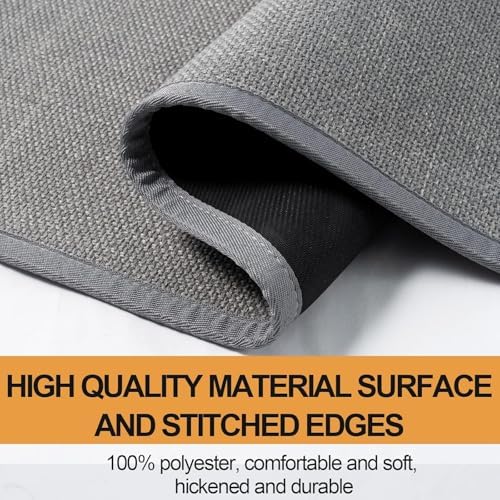 SUMLANS Kitchen Mat for Floor, Washable Non Slip Rugs, Grey - Image 3