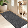 BEQHAUSE Dirt Trapper Door Mat 20"x48", Non-Slip Washable Doormat, Charcoal by BEQHAUSE