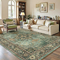 Lofus 6x9 Green Area Rugs for Bedroom Living Room, Vintage Boho Carpet by Lofus