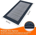 StepRite Kitchen Rugs, Kitchen Mats for Floor, 32"x20" Non-Slip Machine-Washable Kitchen Throw Rug, Navy Blue - Image 2