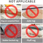 ZONGOOL 12PCS Rug Tape Non Slip Rug Pad Grippers Double Sided Carpet Tape - Image 4