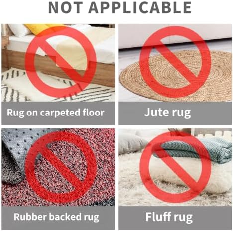 ZONGOOL 12PCS Rug Tape Non Slip Rug Pad Grippers Double Sided Carpet Tape - Image 4
