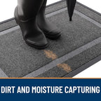 OLANLY Front Door Mat Outside 47x17, All-Season Heavy-Duty Rubber Doormat - Image 5