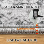 Aelenmu 5x7 Area Rugs for Living Room Washable Bedroom Dining Room Grey - Image 6