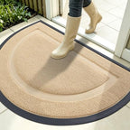 OLANLY Half Circle Front Door Mat Outside 35x23 All-Season Rubber Doormat by OLANLY