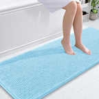 OLANLY Bathroom Runner Rugs 59x24, Extra Soft Absorbent Chenille Bath Rugs by OLANLY