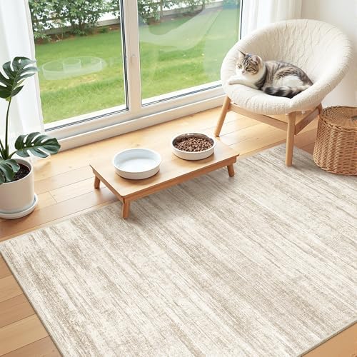 3x4 Rugs for Entryway,Washable Area Rug,Brown - Image 5