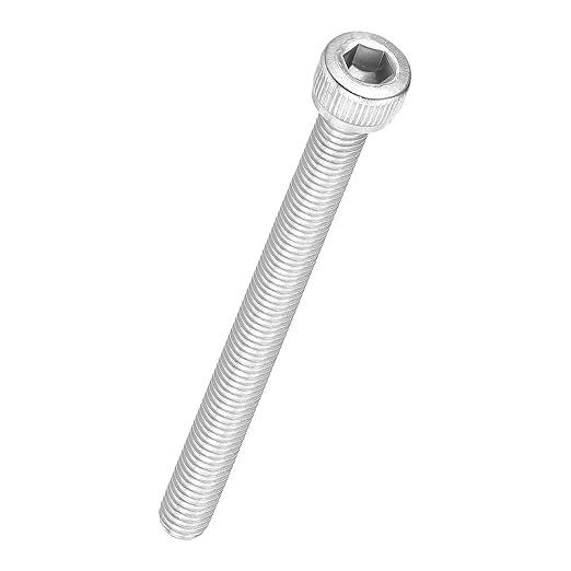 Kozelo 10pcs Socket Head Cap Screws - [M5-0.8 x 60mm] 304 Stainless Steel Allen Socket Drive for Electrical Motor 3D Printing Fan Engine Replacement Use, Silver