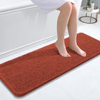OLANLY Bathroom Runner Rugs 47x17, Extra Soft Absorbent Chenille Bath Rugs by OLANLY