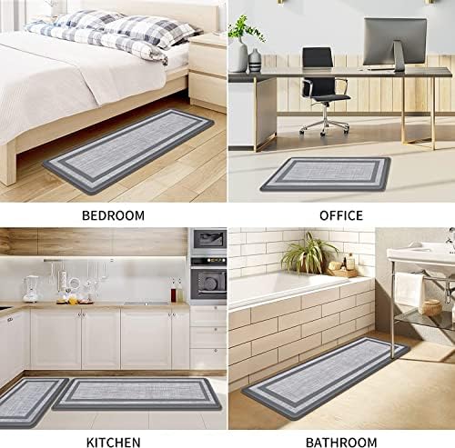 Mattitude Kitchen Mats Set of 2,Cushioned Anti-Fatigue Non-Skid Rug Sets - Image 7