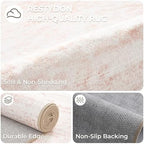 2x10 Runner Rug, Long Hallway Rugs for Dining Room, Living Room, Bedroom, Machine Washable Kitchen Carpet Runner with Rubber Backing, Soft Low Pile Indoor Rug(2'x10', Pink/White) - Image 7