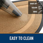 OLANLY Half Circle Front Door Mat Outside 33x21 All-Season Rubber Doormat - Image 5