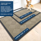 OLANLY Front Door Mat Outside Entrance 47x23, Waterproof Heavy-Duty Doormat - Image 2