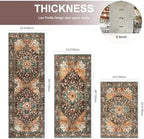 Yamaziot Washable Runner Rug Set of 3, Non-Slip Boho Hallway Kitchen Rug - Image 2