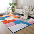 Living Room Rug 6x9 Candy Area Rug Machine Washable Carpet Non Slip Indoor Large Rugs for Bedroom, Classroom, College Dorm, Farmhouse, Dining Room, Kids Playroom by OmpaaHomeDecor