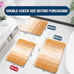 OLANLY Bathroom Runner Rug 47x17, Extra Soft Absorbent Microfiber Bath Rugs - Image 2