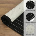 EARTHALL Washable Entryway Rug, Non Slip Indoor Doormat, 2x3 Ft, Black/Grey - Image 5