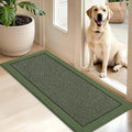 BEQHAUSE Indoor Door Mat 20" x 48", Dirt Trapper Door Mats, Green by BEQHAUSE