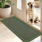 BEQHAUSE Indoor Door Mat 20" x 48", Dirt Trapper Door Mats, Green by BEQHAUSE