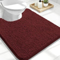 OLANLY Toilet Rugs U-Shaped 24x20, Soft Absorbent Chenille Contour Rugs by OLANLY