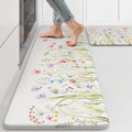 KIMODE Anti Fatigue Kitchen Mats for Floor, Floral Kitchen Rugs Sets of 2 by StayinComfortCookwithJoy