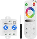 BTF-LIGHTING SP630E Bluetooth Controllers 4 Zones 2.4GHz RF RB3 Remote Kit Support FCOB COB SMD PWM or SPI RGB RGBW LED Strip WS2811 WS2812B WS2814 WS2815 SK6812 IC etc DC5V DC12V DC24V