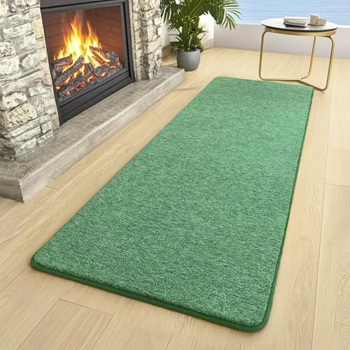 AROGAN 2x6 Runner Rug for Hallway, Long Runner Rugs Non Slip, Matte Green - Image 3