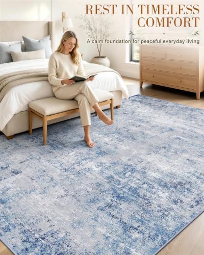 OLANLY 5x7 Washable Area Rug, Soft Non Slip Carpet for Bedroom Living Room - Image 3
