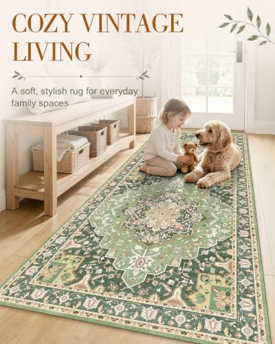 OLANLY 10x12 Washable Area Rug, Soft Non Slip Carpet for Living Room - Image 3