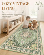 OLANLY 10x14 Washable Area Rug, Soft Non Slip Carpet for Living Room - Image 3