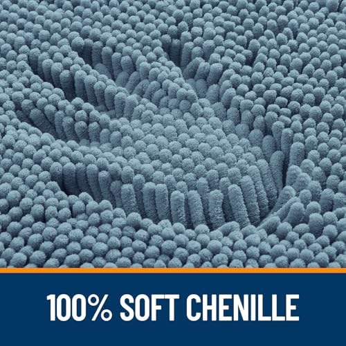 OLANLY Large Bathroom Rugs 50x30, Extra Soft Absorbent Chenille Bath Rugs - Image 3