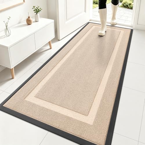 OLANLY Front Door Mat Outside 71x23, All-Season Heavy-Duty Rubber Doormat by OLANLY