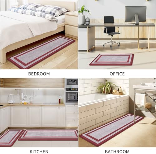 Mattitude Kitchen Mats Set of 2,Cushioned Anti-Fatigue Non-Skid Rug Sets - Image 6