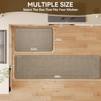 Kitchen Rugs Set of 2, Kitchen Mats for Floor,20x32+20x71 Brown - Image 2