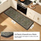 Collive Kitchen Mats for Floor Kitchen Rugs Non Slip Washable, 24''x71'' - Image 2