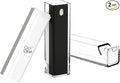 CLICK CLEAN 2Pcs Screen Cleaner, Fingerprint Proof Mist Cleaner Spray, All-in-One Cleaner with Microfiber, Shell and Phone Stand for All Phones, Laptop and Tablet Screens (Black + Grey)