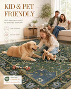 OLANLY 8x10 Washable Area Rug, Soft Non Slip Carpet for Bedroom Living Room - Image 5