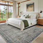 Green Retro 8x10 Washable Area Rugs for Living Room,Bedroom,Dining Room - Image 7