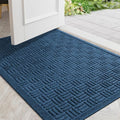 Mibao Front Door Mat Outside Entrance, 36" x 24", Heavy Duty Welcome Mat, Stain and Fade Resistant, Dirt Trapper Doormat, Super Absorbent Indoor Outdoor Entryway Mat with Non-Slip Backing, Blue by Mibao