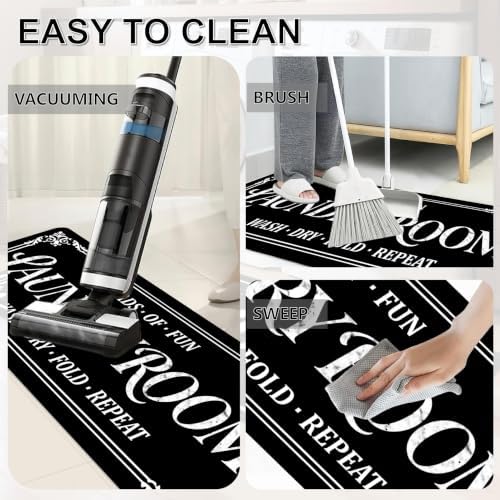 Non-Slip Laundry Room Rug Runner, Farmhouse Washable Laundry Mat - Image 5