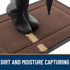 OLANLY Front Door Mat Outside 35x23, All-Season Heavy-Duty Rubber Doormat - Image 4